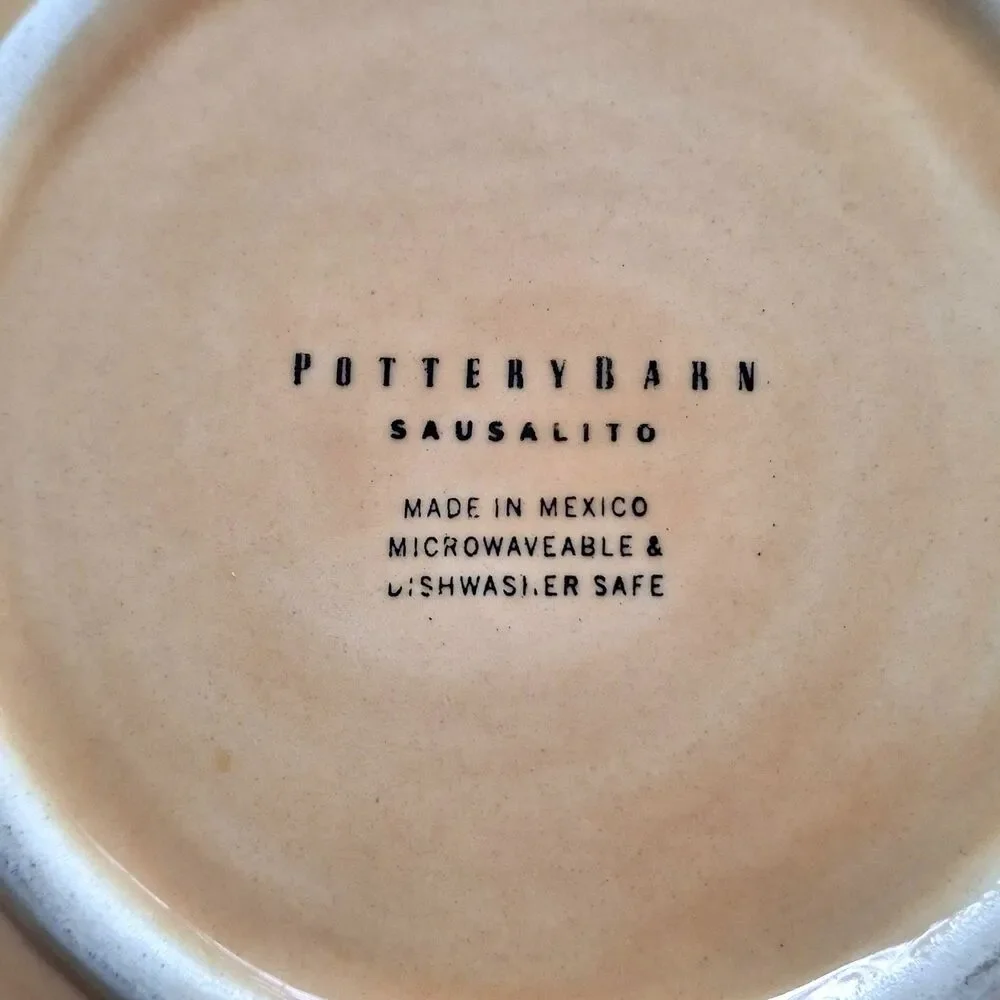 Pottery Barn Sausalito Soup Pasta Salad Bowl Wide Rim 10